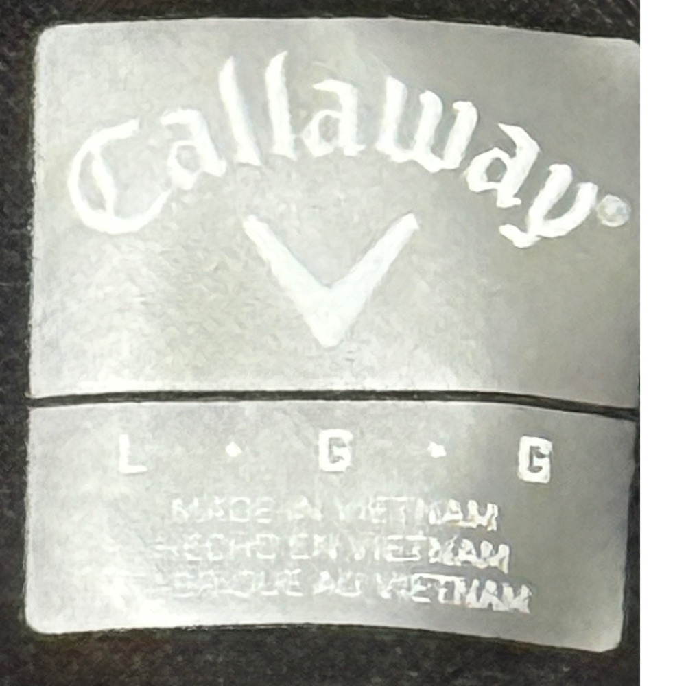 Callaway Mens Golf Pullover Long Sleeve 1/4 Zip Black White Jacket - Picture 9 of 9